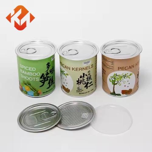 Food grade paper can packaging Composite paper can packaging snacks, tea and sunflower seeds