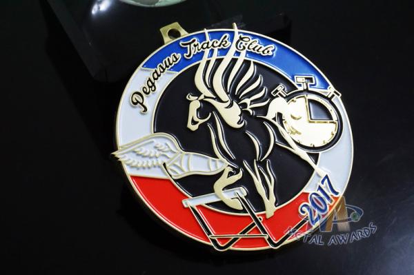 Pegasus Marathon 5K 10k Mini Custom Metal Racing Medals Bespoke Design