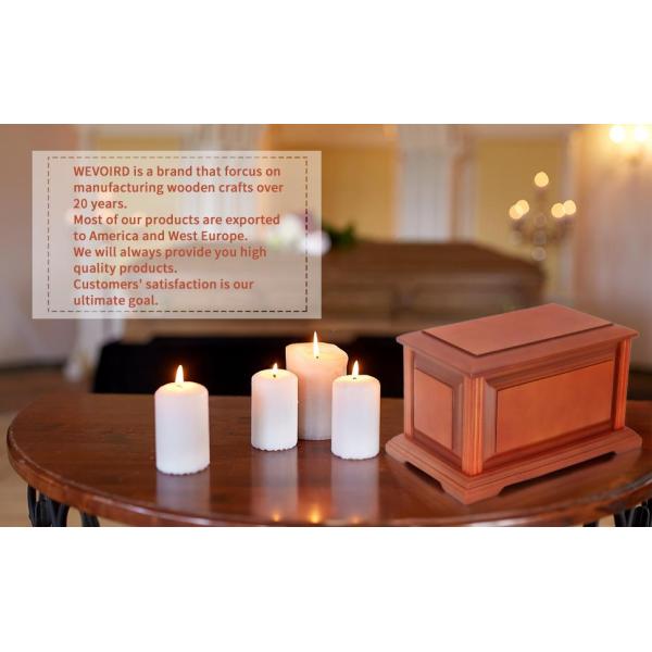 Handcrafted Extra Large Wooden Funeral Cremation Urn Box And Casket For Human Ashes Adult Burial Urns For Men