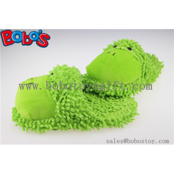 Non-Slip Women Shoe Plush Stuffed Soft Frog Animal Home Slippers