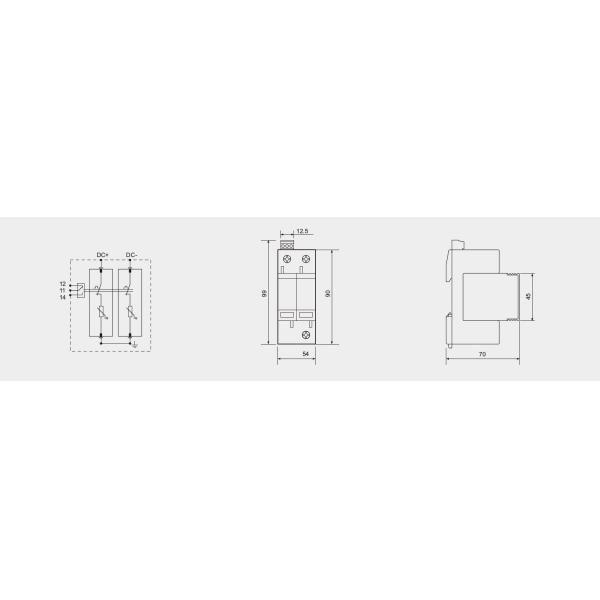 BRPV2 500 PV Surge Arrester DC12V 24V 48V 500V 690V 800V 1000V Surge Protector Protective Device