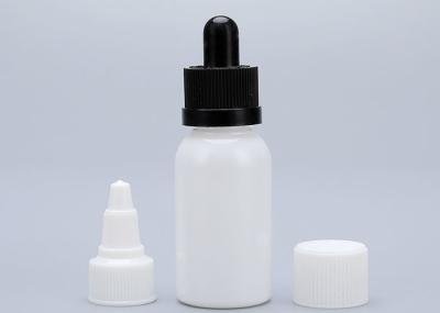 Garrafas de gotículas de plástico transparentes pretas de 1 oz Tipo de tampa personalizado