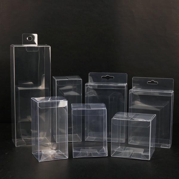 Mini MOQ Clear Plastic PVC Packaging Boxes High Transparent PET RPET Plastic Retail Packaging Box