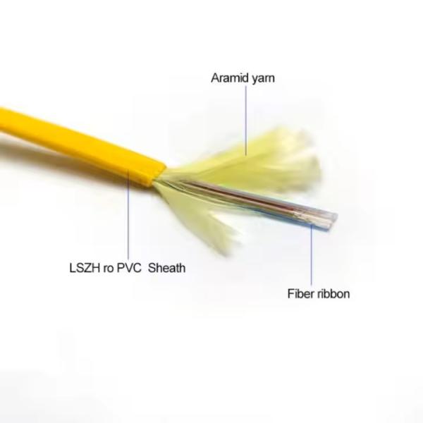 GJDFH Multimode Ribbon Fiber Optic Cable 4 Core OEM Brand IEC ITU EIA Standards