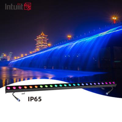 IP65 Waterproof LED RGBW Wall Washer Light 24*2W Outdoor Aluminum Lamp Body for Garden & High Rise Building Landscape
