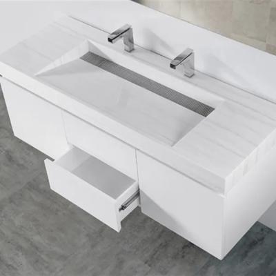 OEM Melamina Porta Finish Banheiro Vanity Gabinete Vanity Unidade Com Bacia