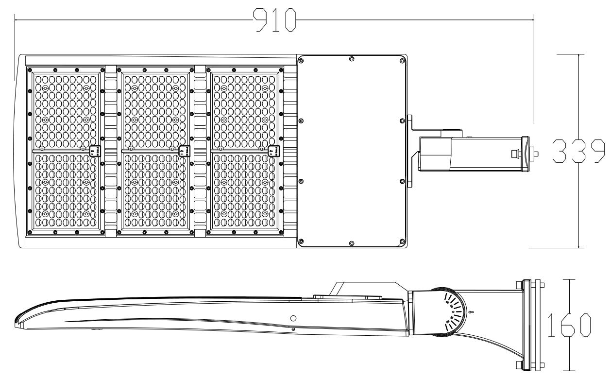 140LM/W свет поляка 4000K коробки ботинка СИД Trunnion 480V 450W