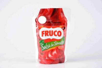 Pasta de tomate pura da ketchup da amostra grátis no saco/saquinho/malote eretos