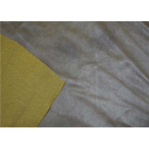 Brown Twotone PVC Synthetic Leather Durable 300 Gsm Normal Peeling Strength