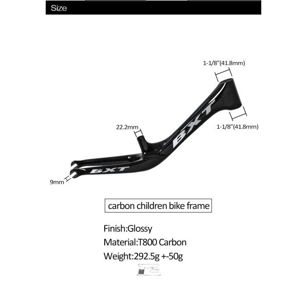 Дети балансируют рамку велосипеда баланса волокна углерода рамки велосипеда полную