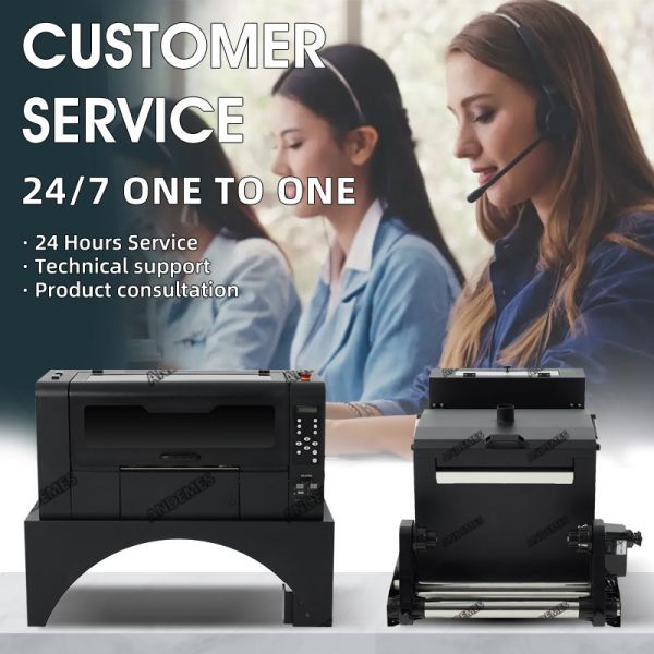 140KG Mini A2 17'' PET Film DTF Printer 42cm For T-Shirt With Two Epson Xp600 Printhead