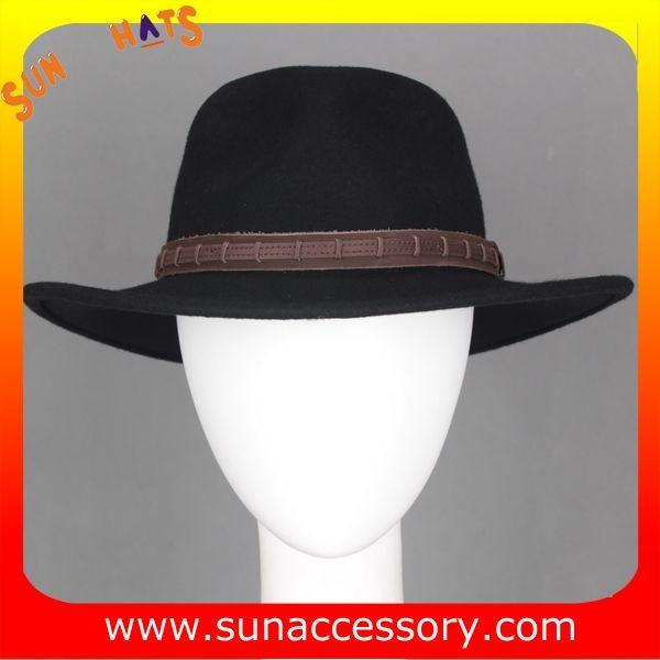 2050377 Sun Accessory customized  winter 100% wool felt fashion style fedora  hats  ,unisex hats and caps wholesaling