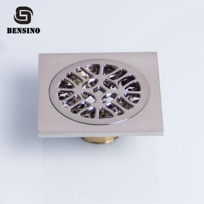 4.9mm Square Clog Proof Brass 10x10cm Kitchen Floor Waste