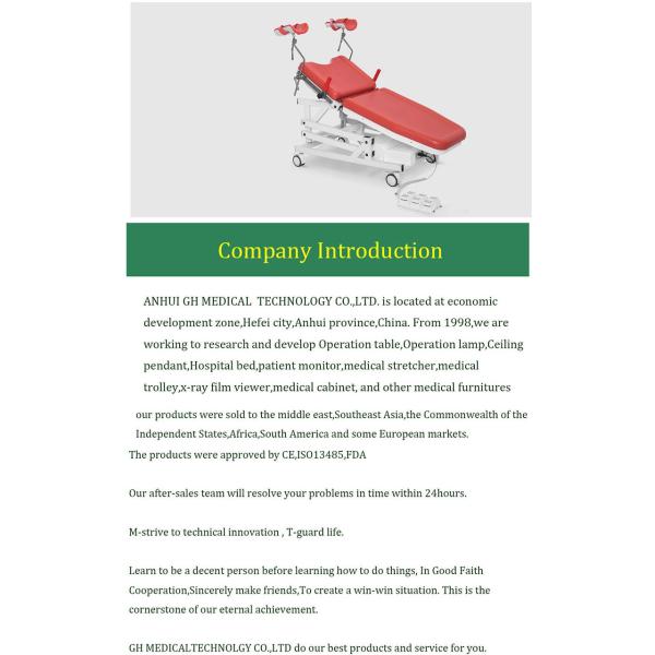 ODM Med Surg Hospital Bed Carbon Fiber Clinic Multifunctional Surgical Table