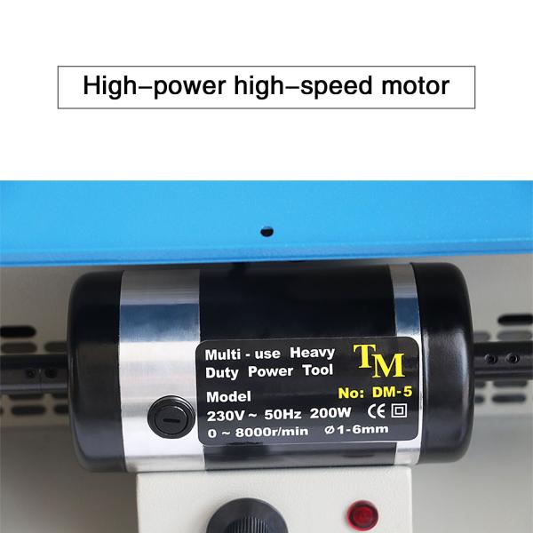 Double Head Jewelry Grinding Machine Polishing Motor With Dust Collector