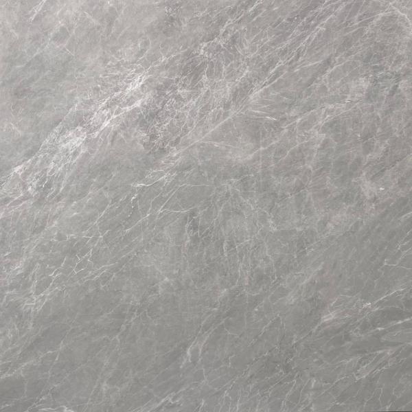 Baldosas de porcelana esmaltada pulida gris de 60x60cm para suelos interiores