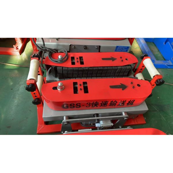 GSS-3 Fast Cable Conveyor with 8000N Force Rubber Wheel Protection and Dual Motor Drive for Long Distance Cable Laying