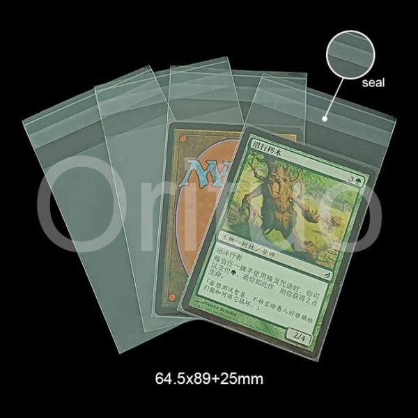 Ясные рукава 64x89mm идеальной подгонки рукавов Resealable внутренних Pp Mtg
