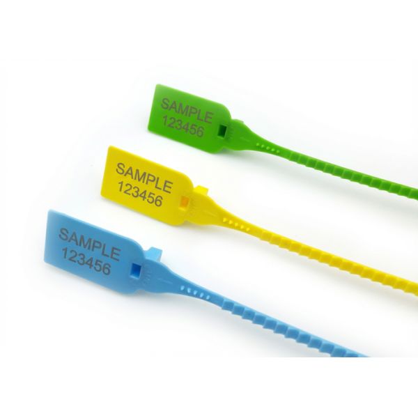 US-PS335W 275N Plastic Security Seals 40*26mm Marking Area For Pull Tight Sealing