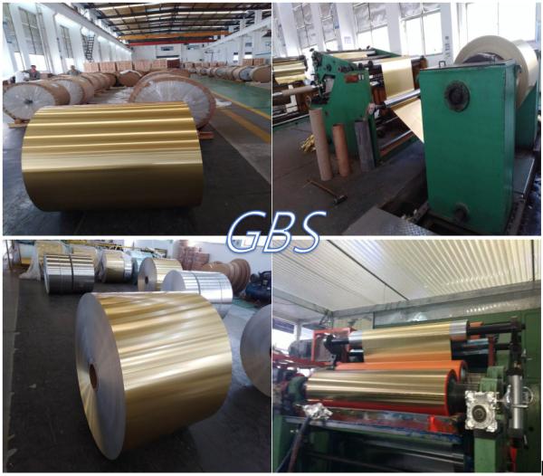 Corrosion Resistance Coloured Aluminium Foil , Industrial Aluminum Foil Rolls