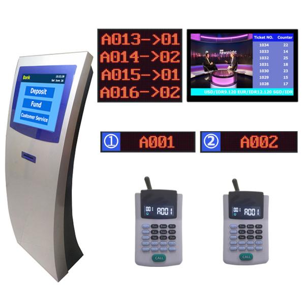 Automatic Bank Wireless Queue Management System Ticket Dispenser Kiosk Unit