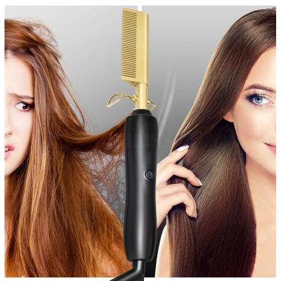220V Length 8.66 Inch  Electric Straightening Comb / Heated Comb Straightener