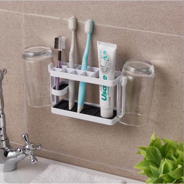 Silicone Food Grade Toothbrush Sterilizer Holder Wall Mounted