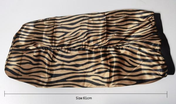 Hot Stamping Satin Hair Bonnet , 50cm Elastic Sleep Cap For Long Hair