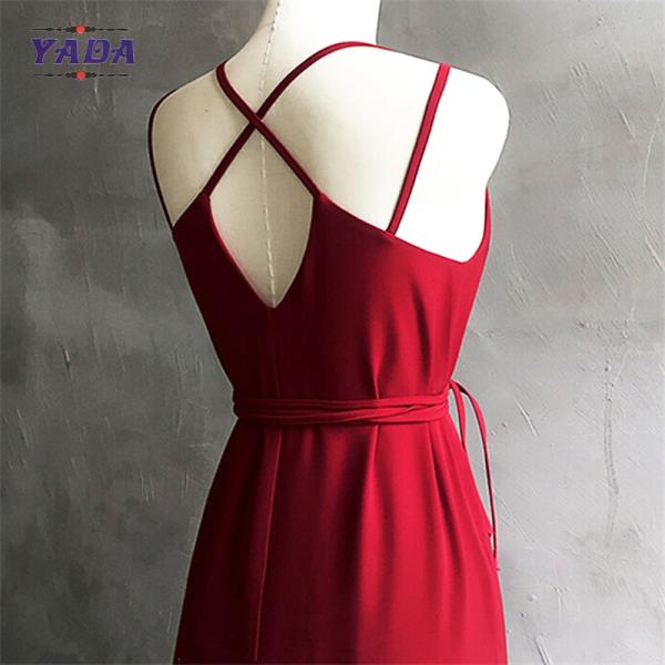 Открытый спинной перекресток с длинным спагетти ремнем, макси с линией юбки, пляжное платье, платья для женщин, хорошего качества.