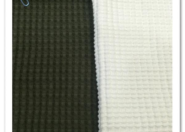100%cotton knitted fabric popular in autumn/winter CVC waffle fabric for hotel pajamas, nightgowns and slippers