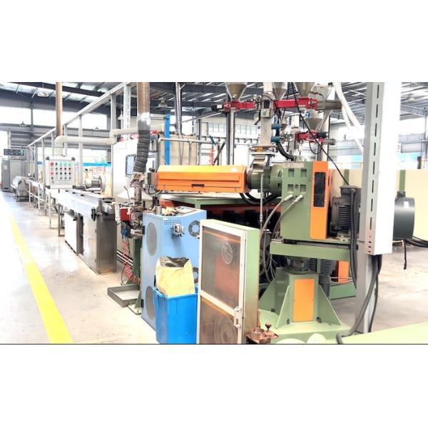 High Speed 1500m/min Wire Extrusion Machine for PVC TPE Materials with Double Head Coiling