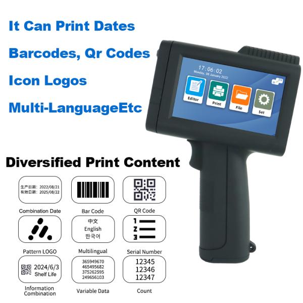 M10 Handheld Inkjet Printer Expiry Date Coding Qr Coding Machines Hand Printer Paper Electric Cartons Date Printing Machine