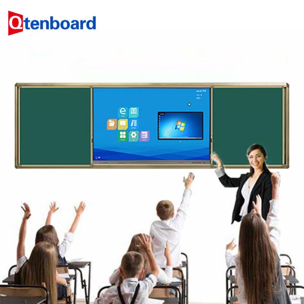 Qtenboard 4K 20 Point Touch Screen Interactive Whiteboard with OEM/ODM Support for Bulk Orders