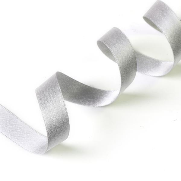 Selling Silver Metallic 100% Polyester Satin Ribbon with 7 Days Sample Order Lead Time