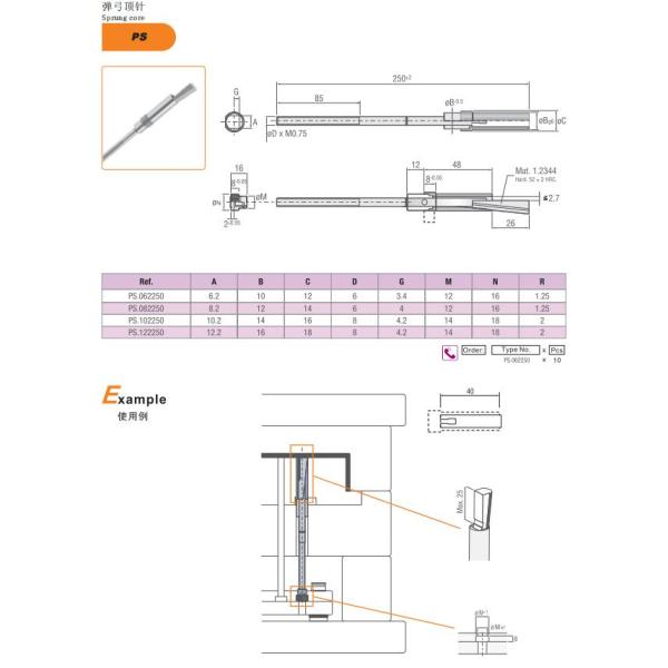 Установка инжекционного метода литья Lifter 52HRC INOX 1,4034 легкая