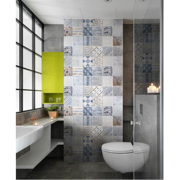 Ceramic Floral Pattern Decorative Exterior 300*300mm Bathroom Wall Tile