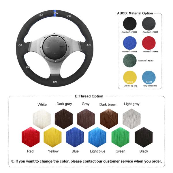 MEWANT For Mitsubishi Lancer Evolution EVO IX 9 VIII 8 VII 7 Steering Wheel Cover Sewing By Yourself Steering Wheel Logo Custom