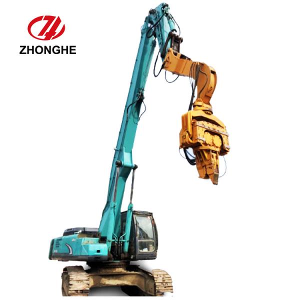 13M 15M Excavator Pile Driver Boom concrete piles For ZX330 PC300 Hyundai R360