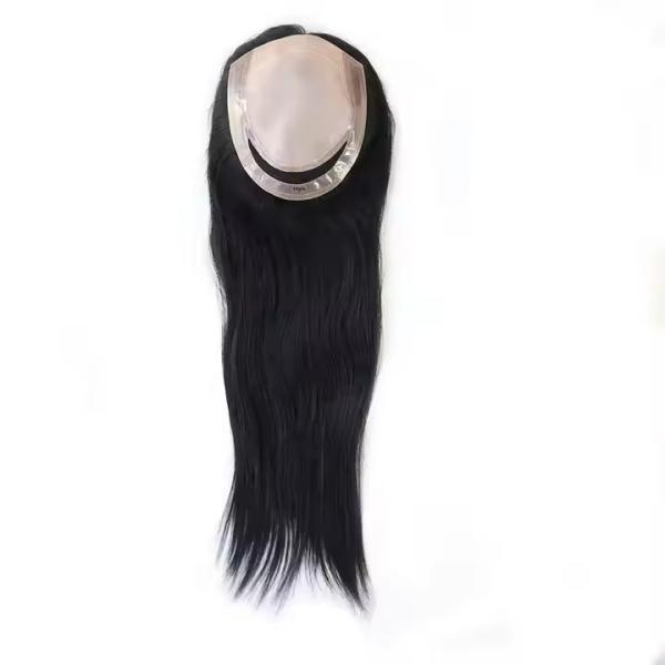 16 100% Chinese Cuticle Remy Hair Toupee for Women Hair Silk Top Hair Topper