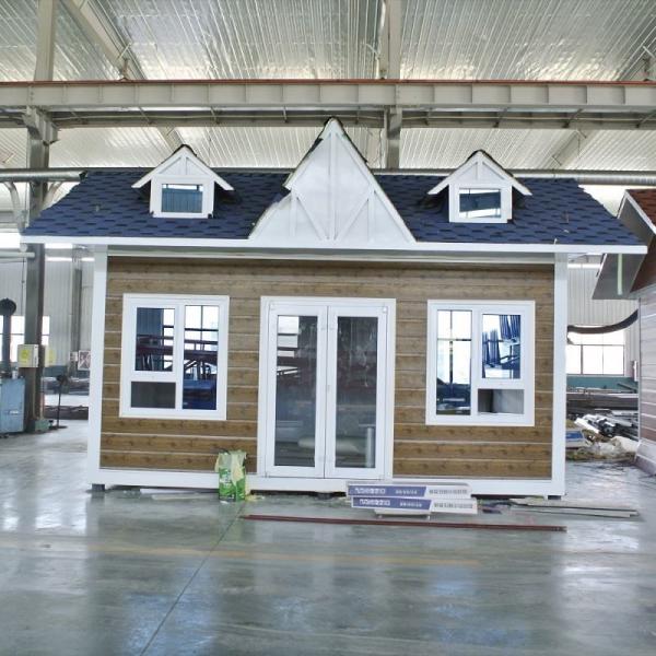Foldable Tiny House On Wheels Trailer With 18mm MgO Board Floor PVC Sliding Window