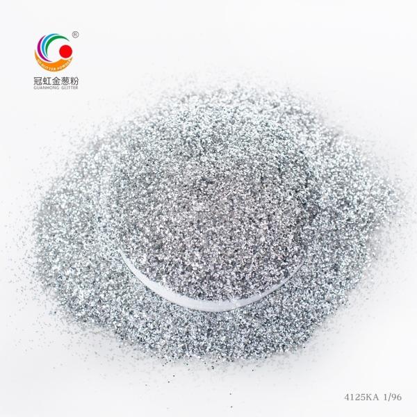 PET Hexagon Glitter Powder Ultra Bright and Noble Silver for High Decoration Tile Grout Bulk