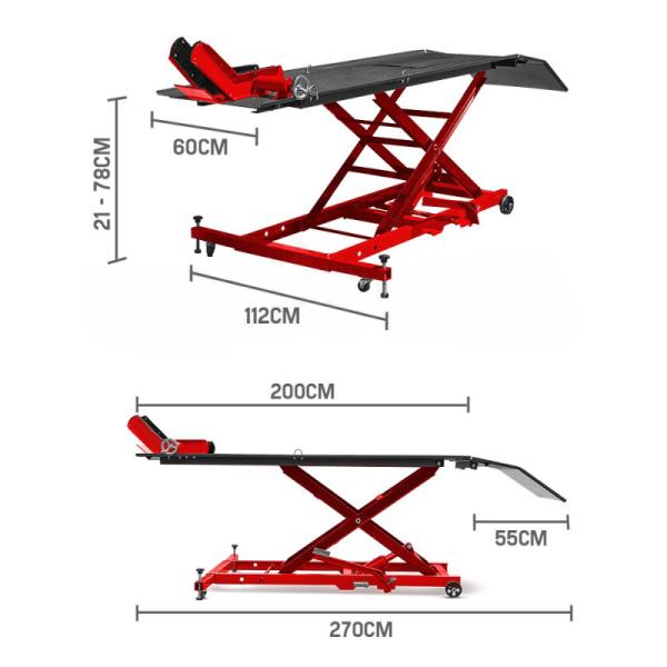 1000lbs таблица подъема мотоцикла ATV