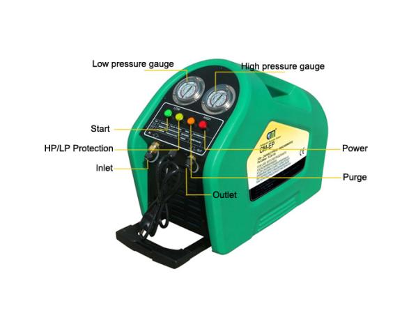 Máquina de reciclagem de freões AC R134a Equipamento de carregamento de refrigerante