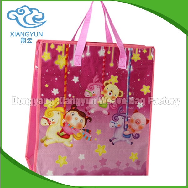 Мода новый дизайн pp покупательская рюмку пакет большой покупательский тканевой материала сумки