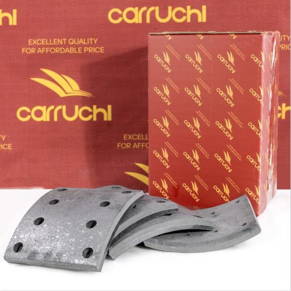 Zapatas de freno delanteras para camiones Carruchi, placa superior de fricción, aplicable a repuestos de automóviles Shacman, Delong, Hande, piezas del eje de transmisión.