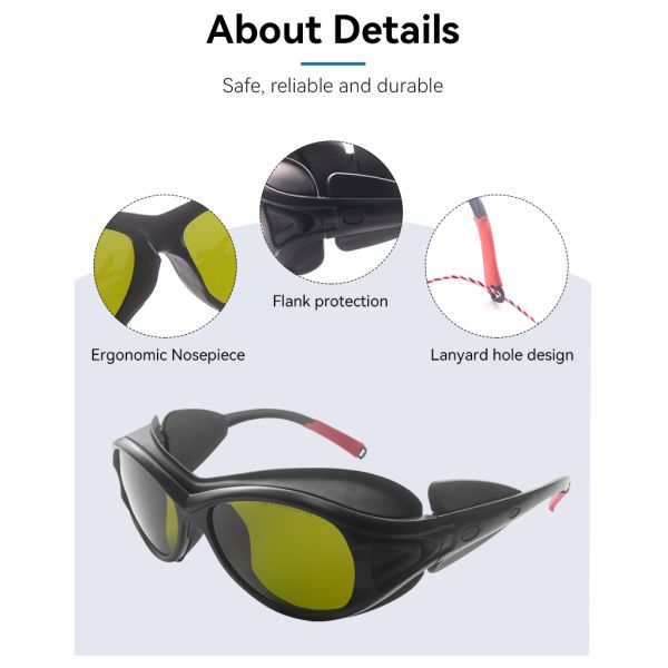 FOR LASER blue laser glasses LASER SAFETI GLASSES 190-510nm OD7+ laser safeti glasses laser lenses protect laser co2 laser protection glasses laser protection goggles laser lenses protect laser