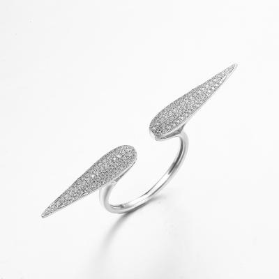 De “As asas voo” 925 Sterling Silver CZ soam as alianças de casamento disponíveis