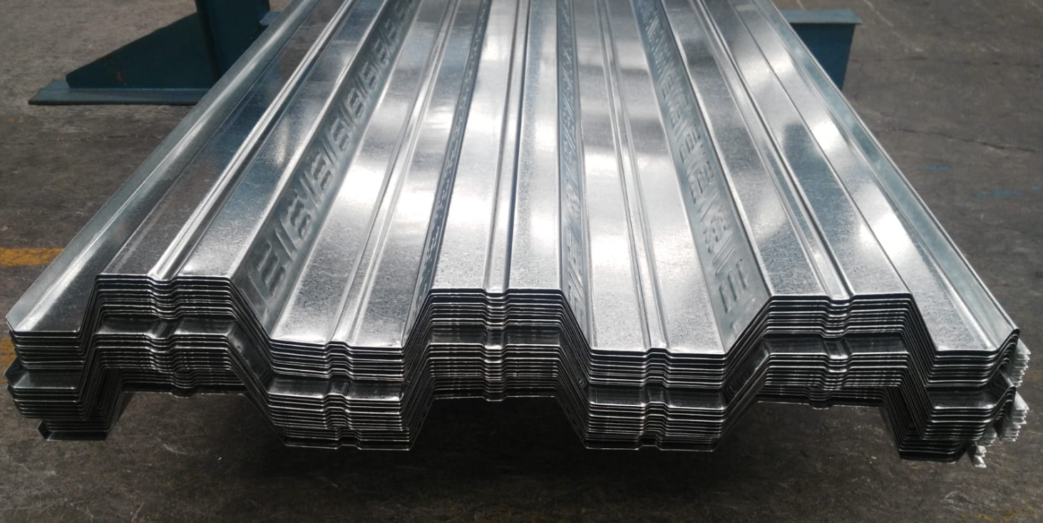 18 Gauge To 24 Gauge Galvanized Steel 36'' Coverage Width Losacero 25 Steel Deck Roll Forming Machine Popular in Mexico Market