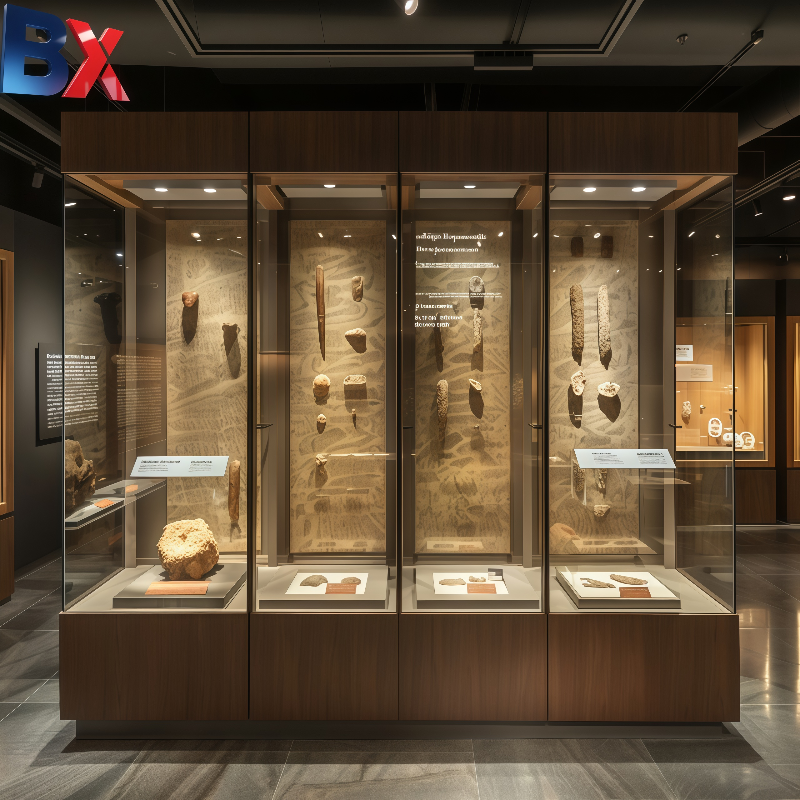 Custom Modular Combined Museum Wall Display Case With Built‑in Table Vitrines for Archaeological Artifacts & Heritage Exhibits