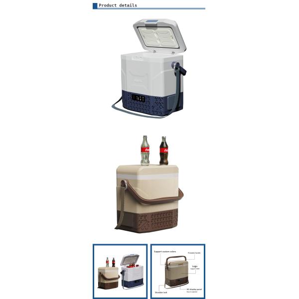 Réfrigérateur portable à courant continu pour l'extérieur / pique-nique Petites litres Mini-refroidisseur de voiture 12v réfrigérateur de camping congélateur